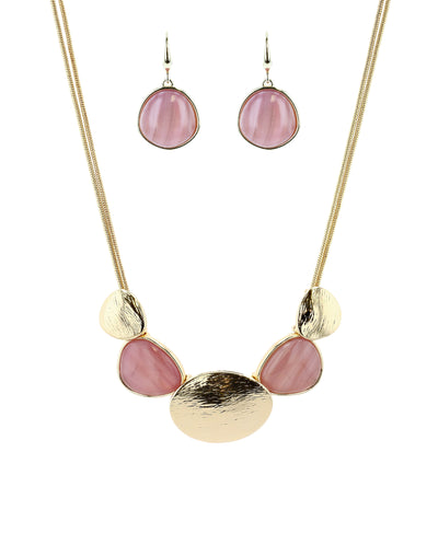 Abstract Necklace w/ Drop Earrings Set image 1