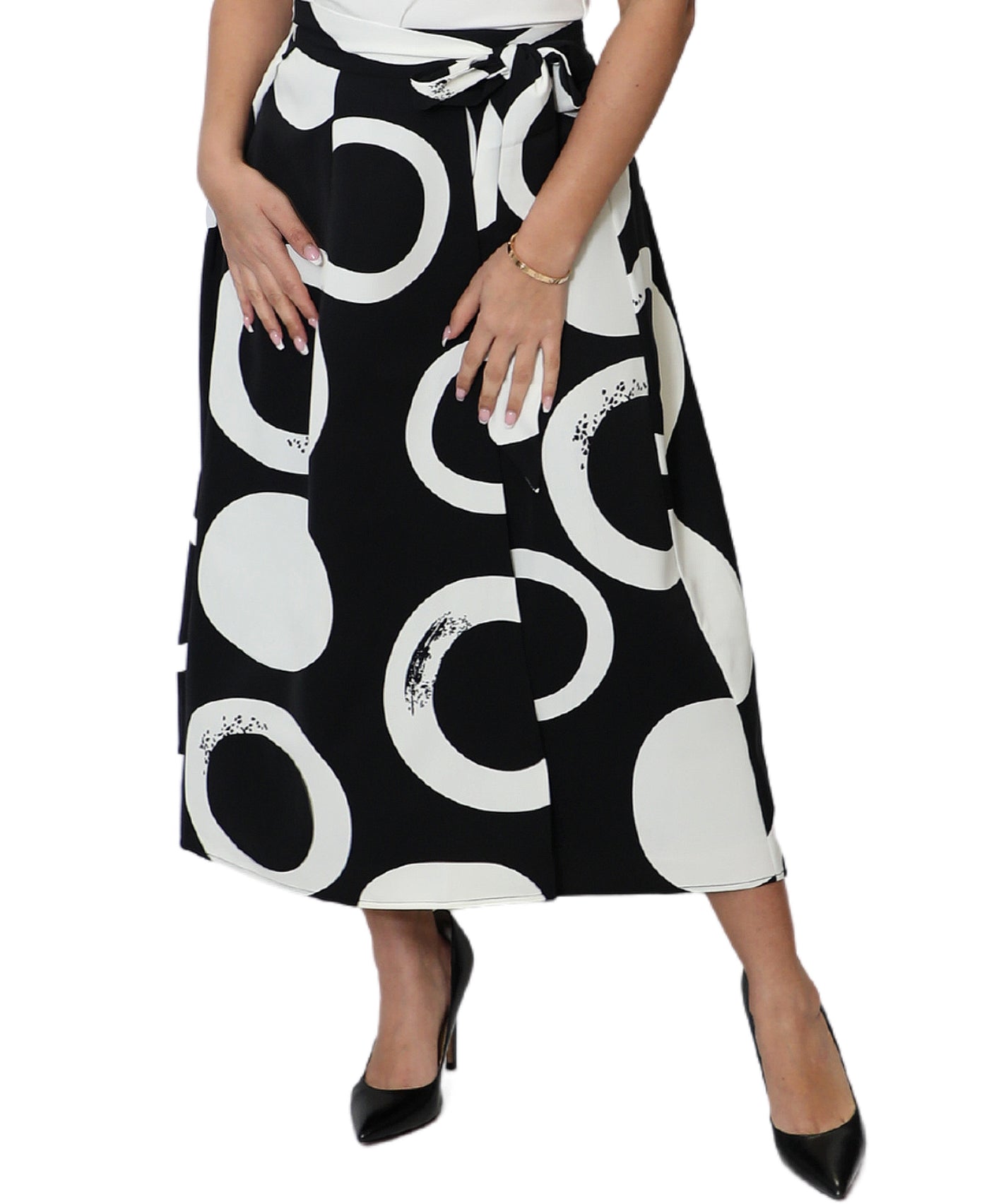 Circle Print Midi Skirt image 1