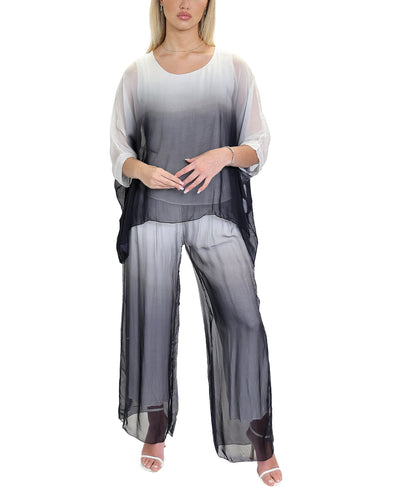 Ombre Print Silk Pants image 2