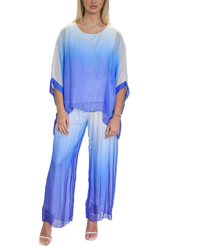 Ombre Print Silk Pants image 2